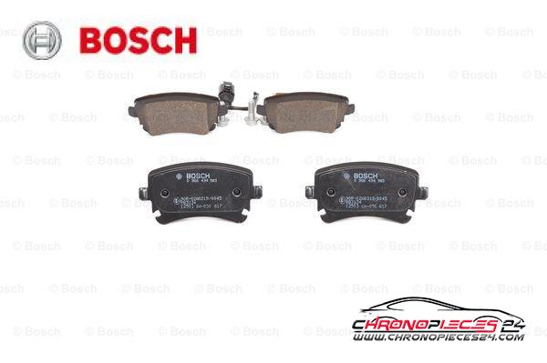 Achat de BOSCH 0 986 494 583 Kit de plaquettes de frein, frein à disque pas chères