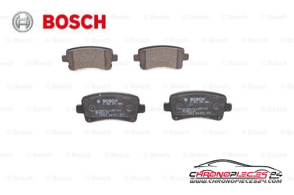 Achat de BOSCH 0 986 494 586 Kit de plaquettes de frein, frein à disque pas chères