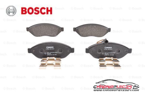 Achat de BOSCH 0 986 494 591 Kit de plaquettes de frein, frein à disque pas chères