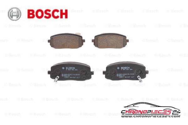 Achat de BOSCH 0 986 494 594 Kit de plaquettes de frein, frein à disque pas chères