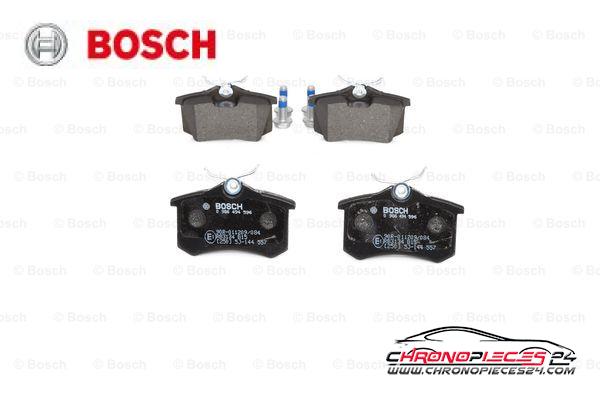 Achat de BOSCH 0 986 494 596 Kit de plaquettes de frein, frein à disque pas chères