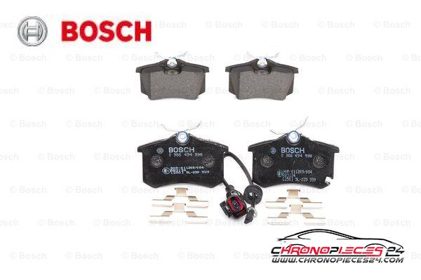 Achat de BOSCH 0 986 494 598 Kit de plaquettes de frein, frein à disque pas chères