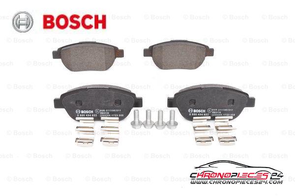 Achat de BOSCH 0 986 494 602 Kit de plaquettes de frein, frein à disque pas chères