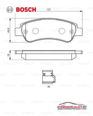 Achat de BOSCH 0 986 494 604 Kit de plaquettes de frein, frein à disque pas chères