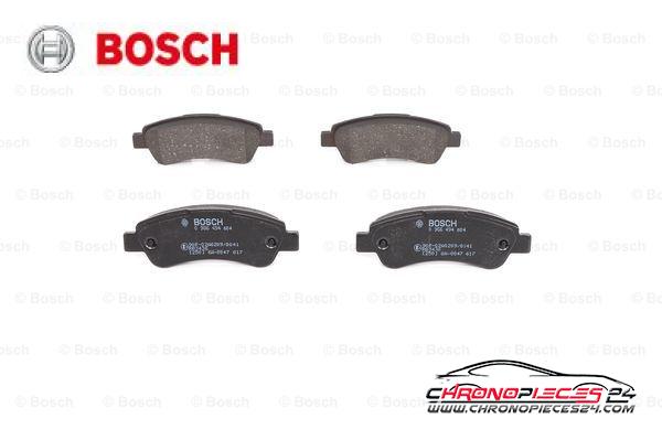 Achat de BOSCH 0 986 494 604 Kit de plaquettes de frein, frein à disque pas chères