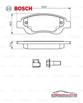 Achat de BOSCH 0 986 494 606 Kit de plaquettes de frein, frein à disque pas chères