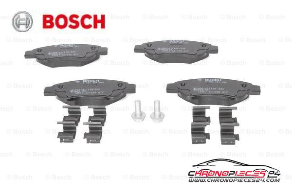 Achat de BOSCH 0 986 494 606 Kit de plaquettes de frein, frein à disque pas chères