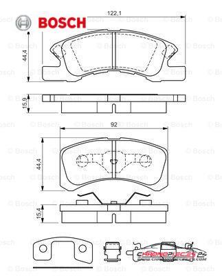 Achat de BOSCH 0 986 494 610 Kit de plaquettes de frein, frein à disque pas chères