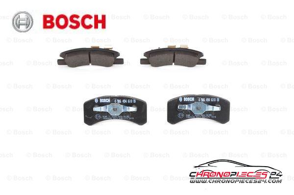 Achat de BOSCH 0 986 494 610 Kit de plaquettes de frein, frein à disque pas chères