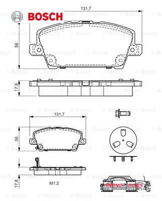 Achat de BOSCH 0 986 494 611 Kit de plaquettes de frein, frein à disque pas chères