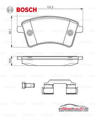 Achat de BOSCH 0 986 494 612 Kit de plaquettes de frein, frein à disque pas chères