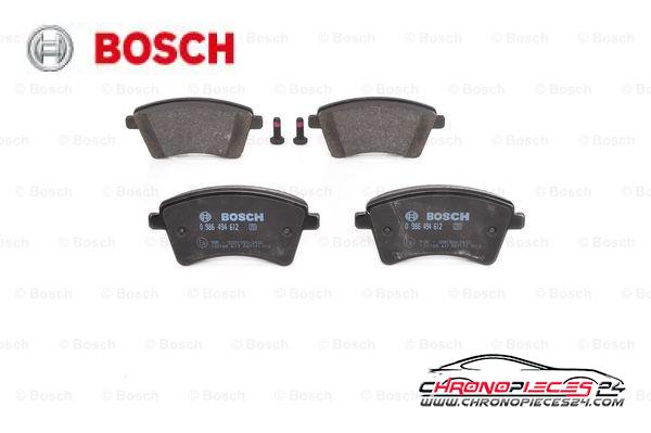 Achat de BOSCH 0 986 494 612 Kit de plaquettes de frein, frein à disque pas chères