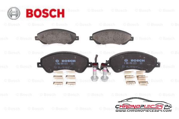 Achat de BOSCH 0 986 494 613 Kit de plaquettes de frein, frein à disque pas chères