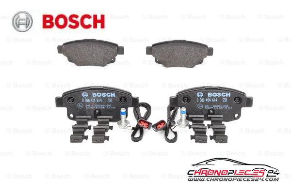 Achat de BOSCH 0 986 494 614 Kit de plaquettes de frein, frein à disque pas chères