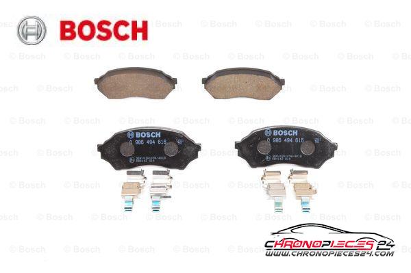 Achat de BOSCH 0 986 494 616 Kit de plaquettes de frein, frein à disque pas chères