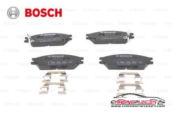 Achat de BOSCH 0 986 494 620 Kit de plaquettes de frein, frein à disque pas chères