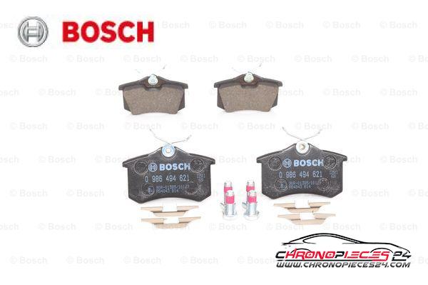 Achat de BOSCH 0 986 494 621 Kit de plaquettes de frein, frein à disque pas chères