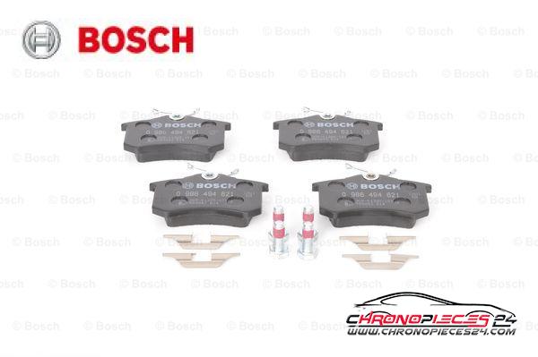 Achat de BOSCH 0 986 494 621 Kit de plaquettes de frein, frein à disque pas chères