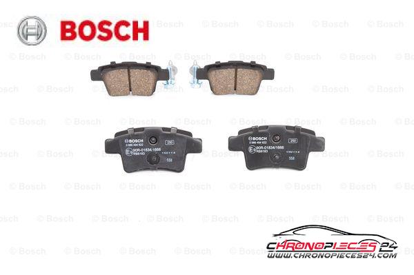 Achat de BOSCH 0 986 494 622 Kit de plaquettes de frein, frein à disque pas chères