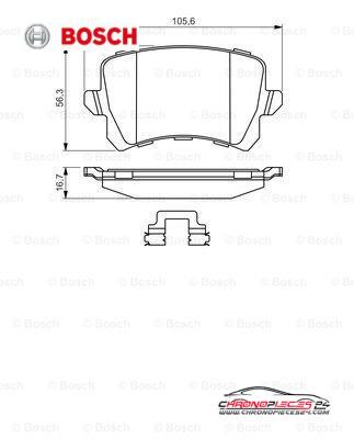 Achat de BOSCH 0 986 494 626 Kit de plaquettes de frein, frein à disque pas chères