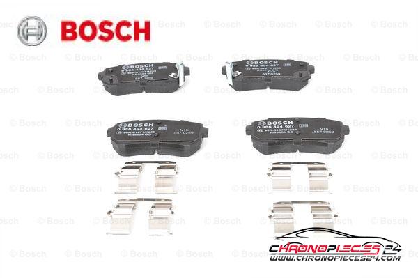 Achat de BOSCH 0 986 494 627 Kit de plaquettes de frein, frein à disque pas chères