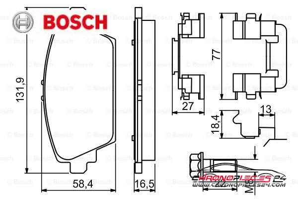 Achat de BOSCH 0 986 494 629 Kit de plaquettes de frein, frein à disque pas chères