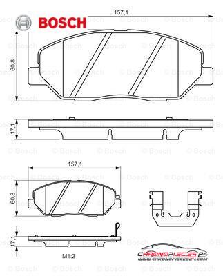 Achat de BOSCH 0 986 494 631 Kit de plaquettes de frein, frein à disque pas chères