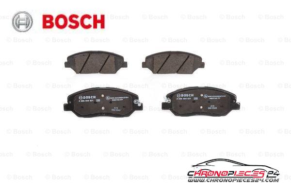 Achat de BOSCH 0 986 494 631 Kit de plaquettes de frein, frein à disque pas chères