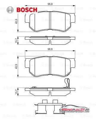 Achat de BOSCH 0 986 494 635 Kit de plaquettes de frein, frein à disque pas chères