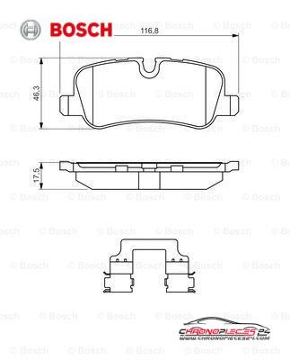 Achat de BOSCH 0 986 494 636 Kit de plaquettes de frein, frein à disque pas chères