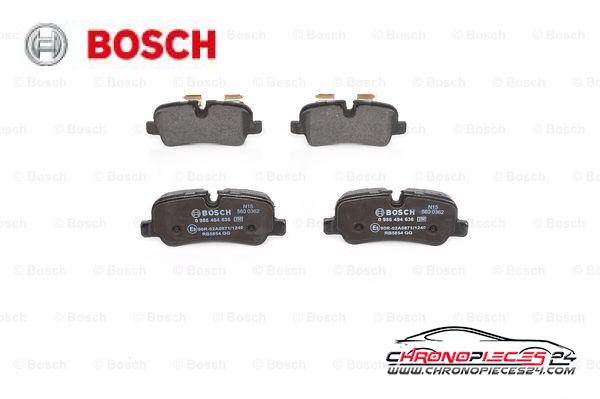 Achat de BOSCH 0 986 494 636 Kit de plaquettes de frein, frein à disque pas chères