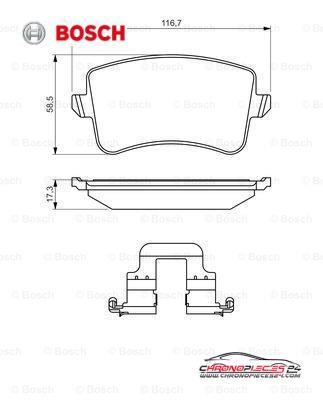 Achat de BOSCH 0 986 494 637 Kit de plaquettes de frein, frein à disque pas chères