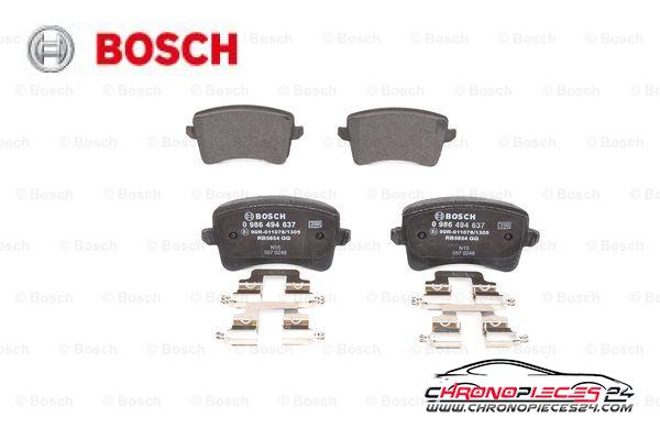 Achat de BOSCH 0 986 494 637 Kit de plaquettes de frein, frein à disque pas chères