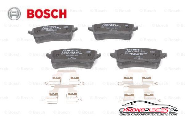 Achat de BOSCH 0 986 494 637 Kit de plaquettes de frein, frein à disque pas chères