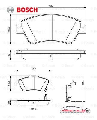 Achat de BOSCH 0 986 494 638 Kit de plaquettes de frein, frein à disque pas chères