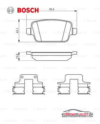 Achat de BOSCH 0 986 494 639 Kit de plaquettes de frein, frein à disque pas chères