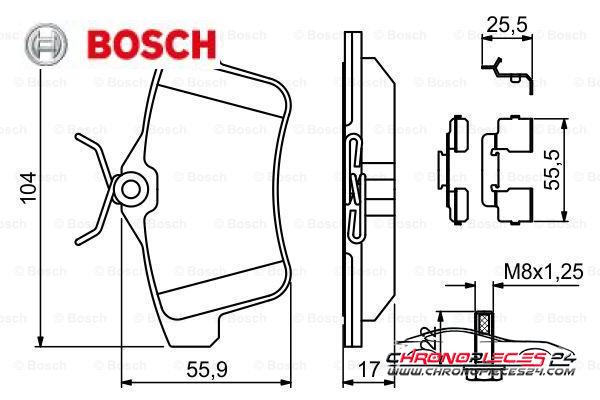 Achat de BOSCH 0 986 494 640 Kit de plaquettes de frein, frein à disque pas chères