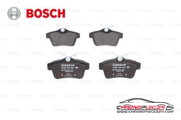 Achat de BOSCH 0 986 494 640 Kit de plaquettes de frein, frein à disque pas chères