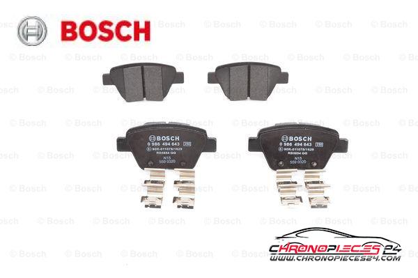 Achat de BOSCH 0 986 494 643 Kit de plaquettes de frein, frein à disque pas chères