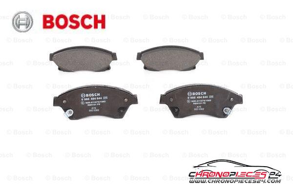 Achat de BOSCH 0 986 494 644 Kit de plaquettes de frein, frein à disque pas chères