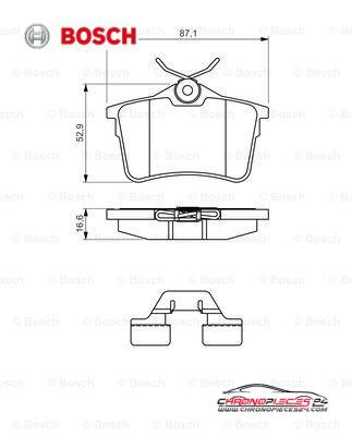 Achat de BOSCH 0 986 494 646 Kit de plaquettes de frein, frein à disque pas chères