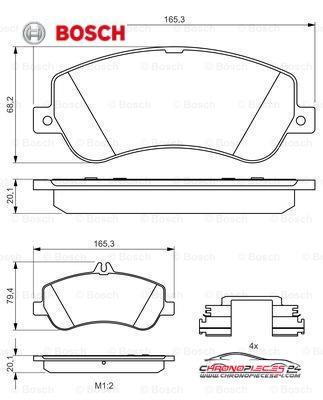 Achat de BOSCH 0 986 494 648 Kit de plaquettes de frein, frein à disque pas chères