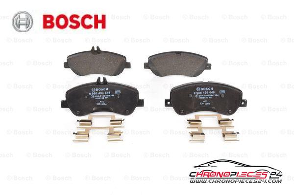 Achat de BOSCH 0 986 494 648 Kit de plaquettes de frein, frein à disque pas chères