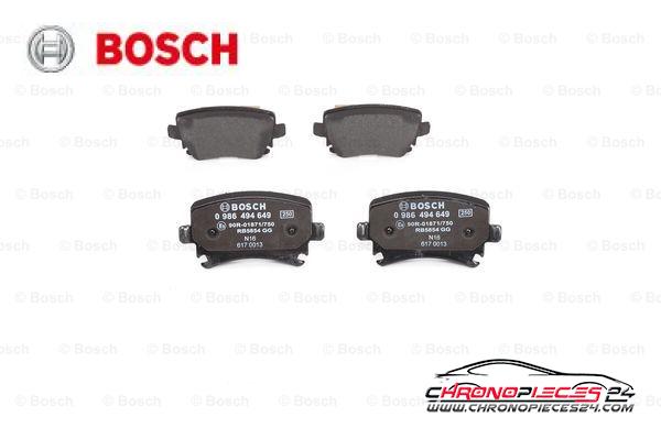 Achat de BOSCH 0 986 494 649 Kit de plaquettes de frein, frein à disque pas chères