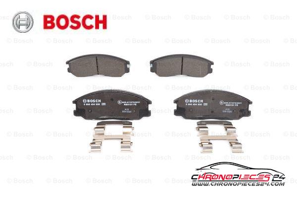 Achat de BOSCH 0 986 494 650 Kit de plaquettes de frein, frein à disque pas chères