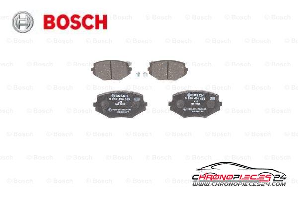 Achat de BOSCH 0 986 494 655 Kit de plaquettes de frein, frein à disque pas chères