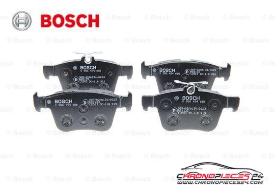 Achat de BOSCH 0 986 494 658 Kit de plaquettes de frein, frein à disque pas chères