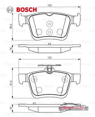 Achat de BOSCH 0 986 494 659 Kit de plaquettes de frein, frein à disque pas chères