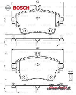 Achat de BOSCH 0 986 494 663 Kit de plaquettes de frein, frein à disque pas chères