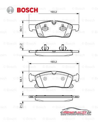 Achat de BOSCH 0 986 494 672 Kit de plaquettes de frein, frein à disque pas chères